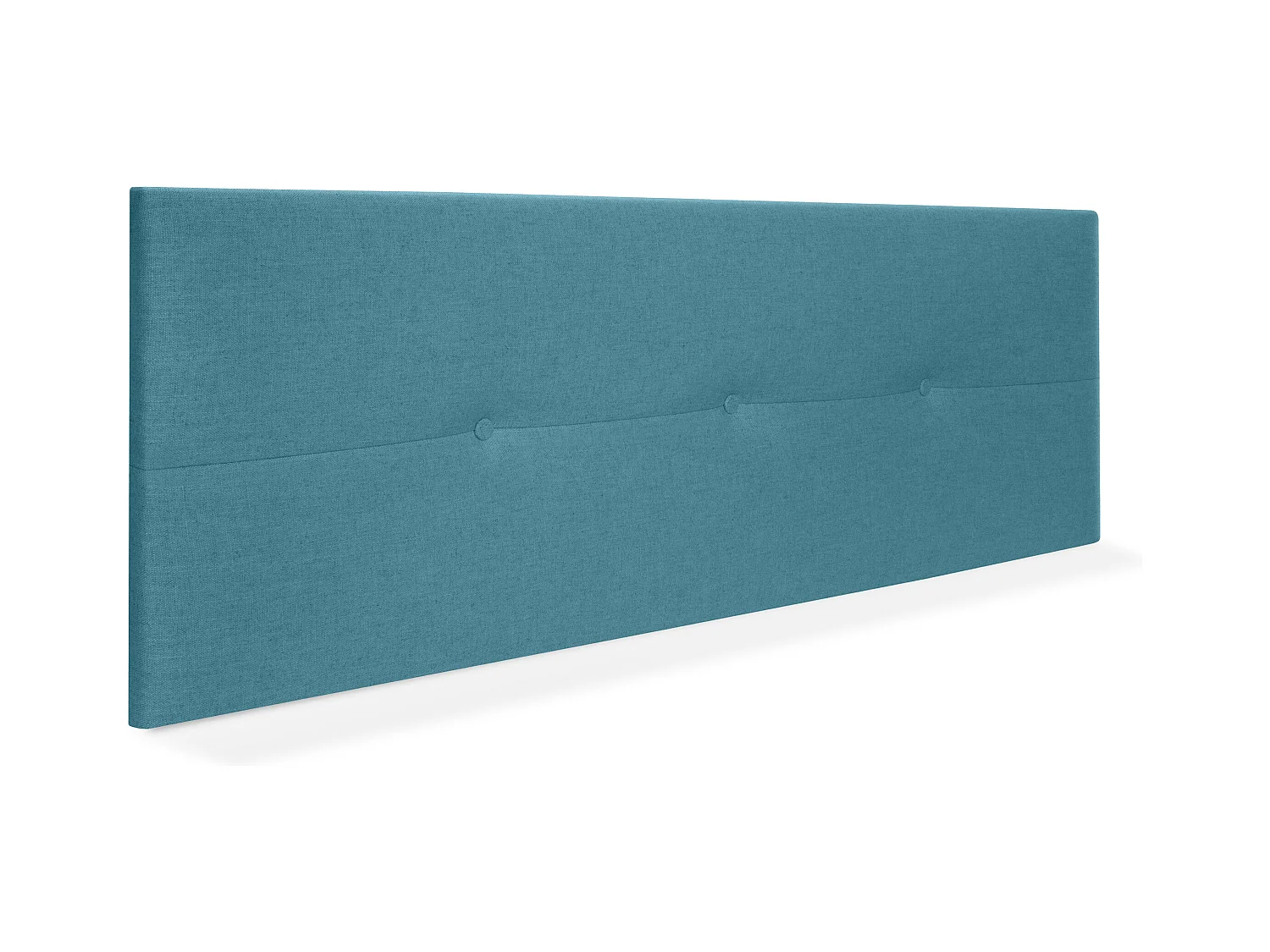 DHOME Tête de lit en lin naturel avec Boutons 150x50cm Lits 150 - Turquoise