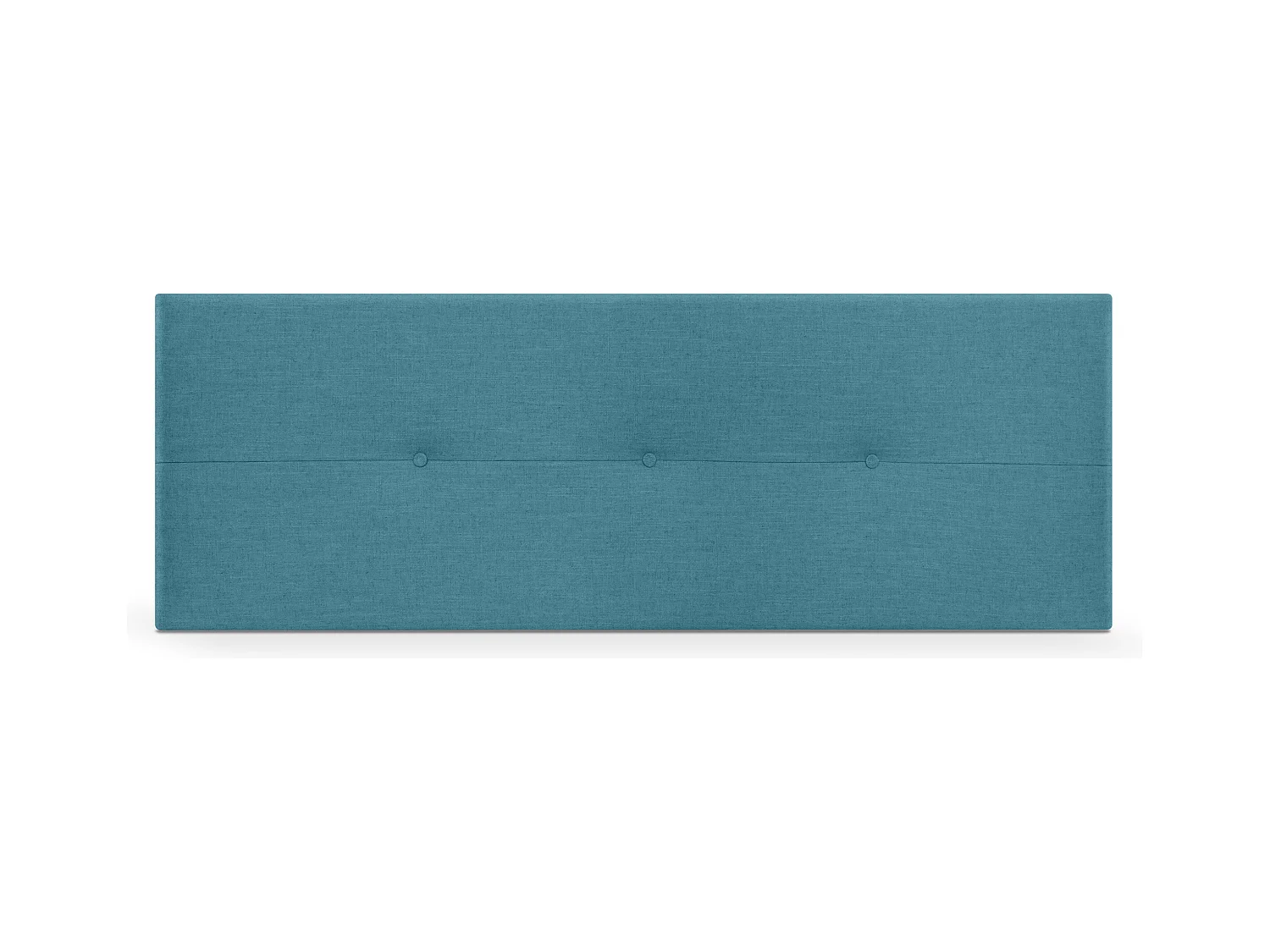 DHOME Tête de lit en lin naturel avec Boutons 150x50cm Lits 150 - Turquoise