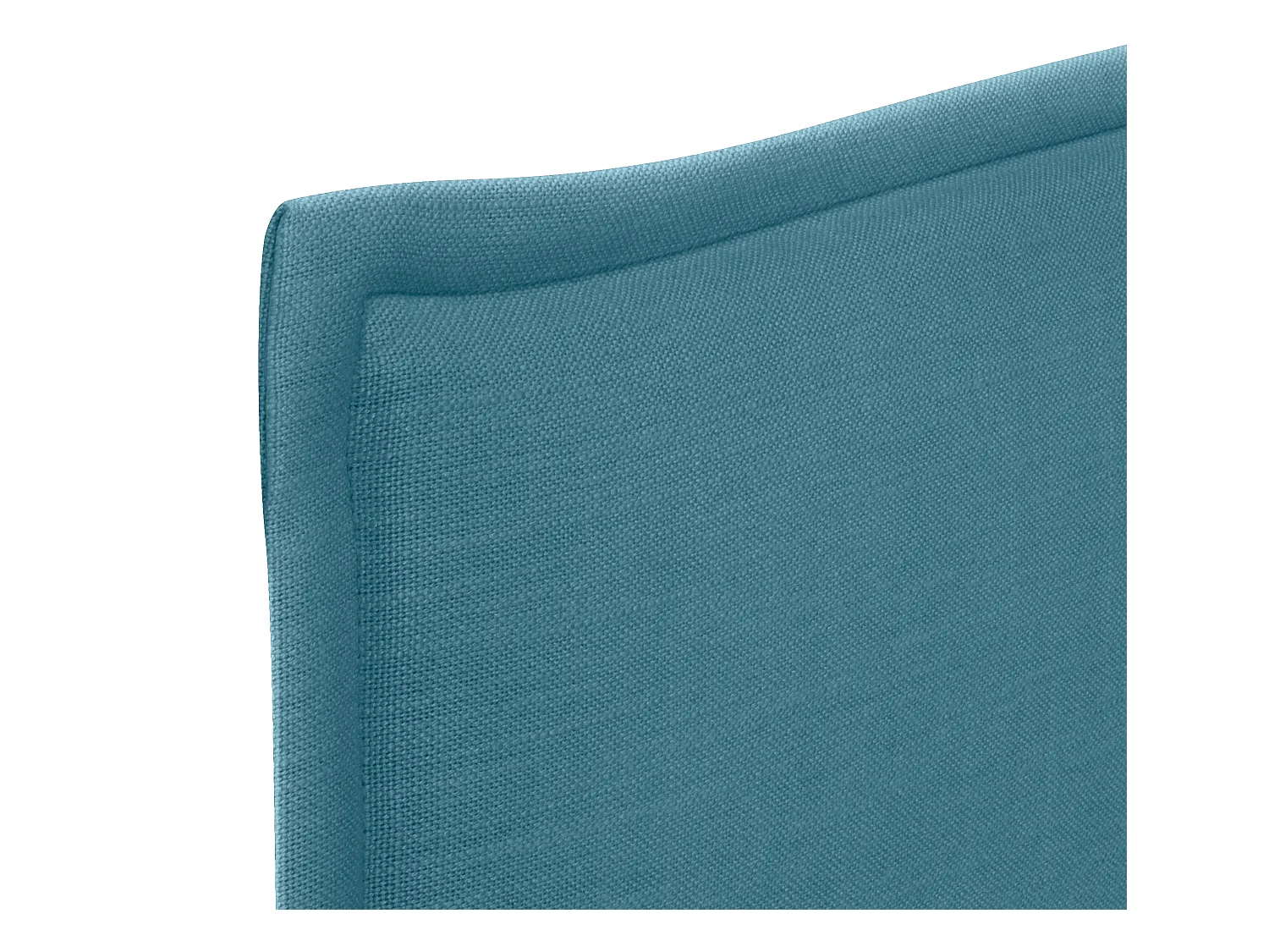 DHOME Testiera in de Lino Naturale Semplice con rifinitura 80x105cm Con le gambe Letti 70/80/90 - Turchese