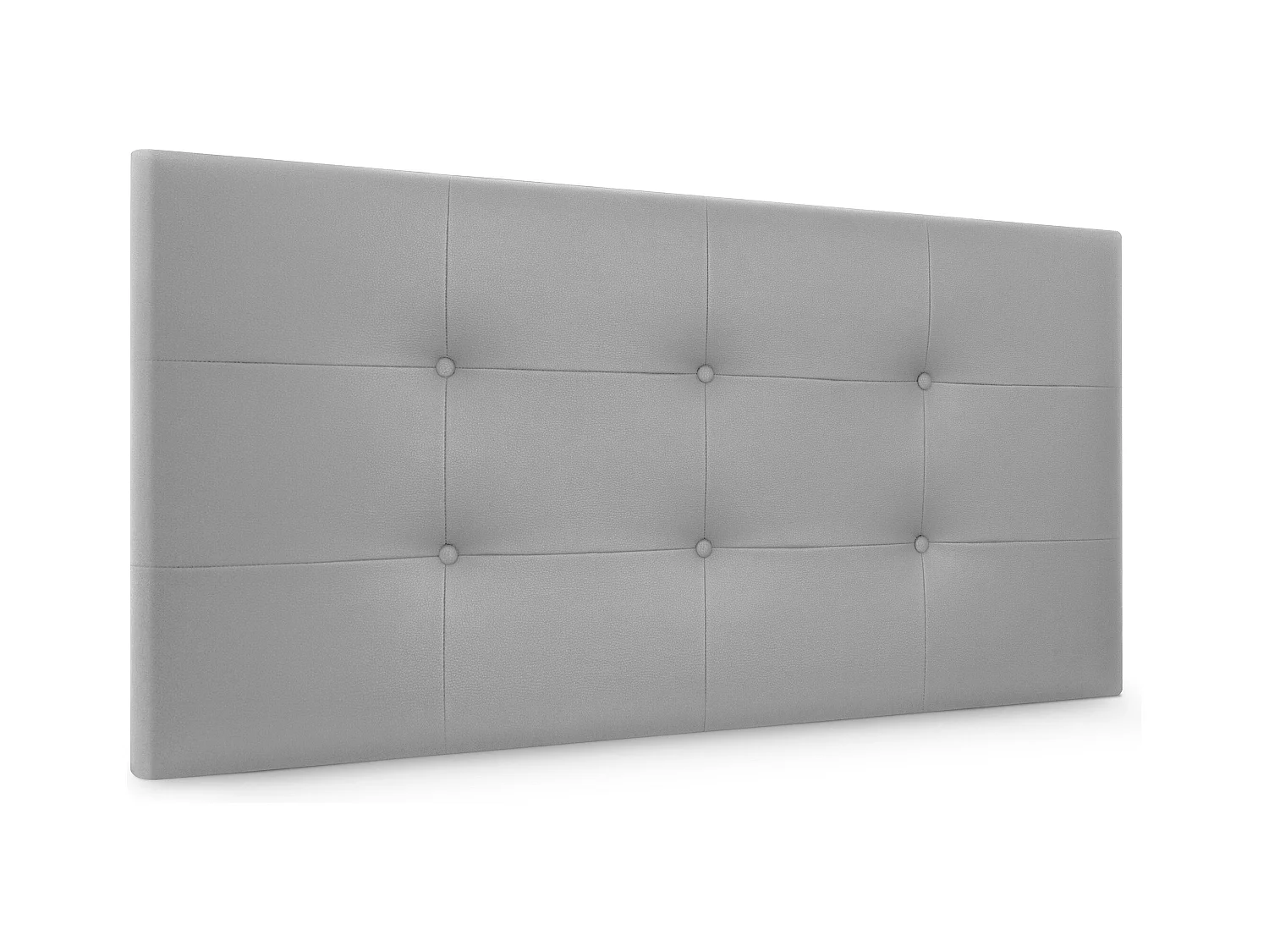 DHOME Tête de lit en Similicuir Capitonné 95x60cm Lits 90 - Gris Clair
