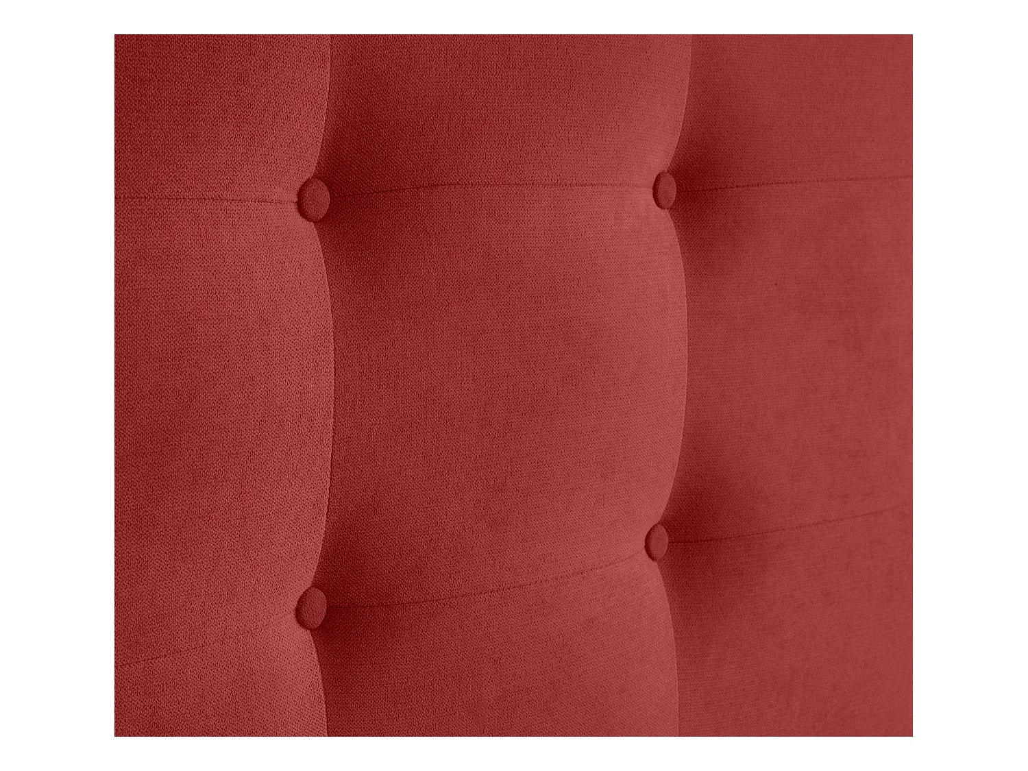 DHOME Tête de lit en tissu Aqualine Capitoné 160x115cm avec pieds Lits 150/160 - Rouge