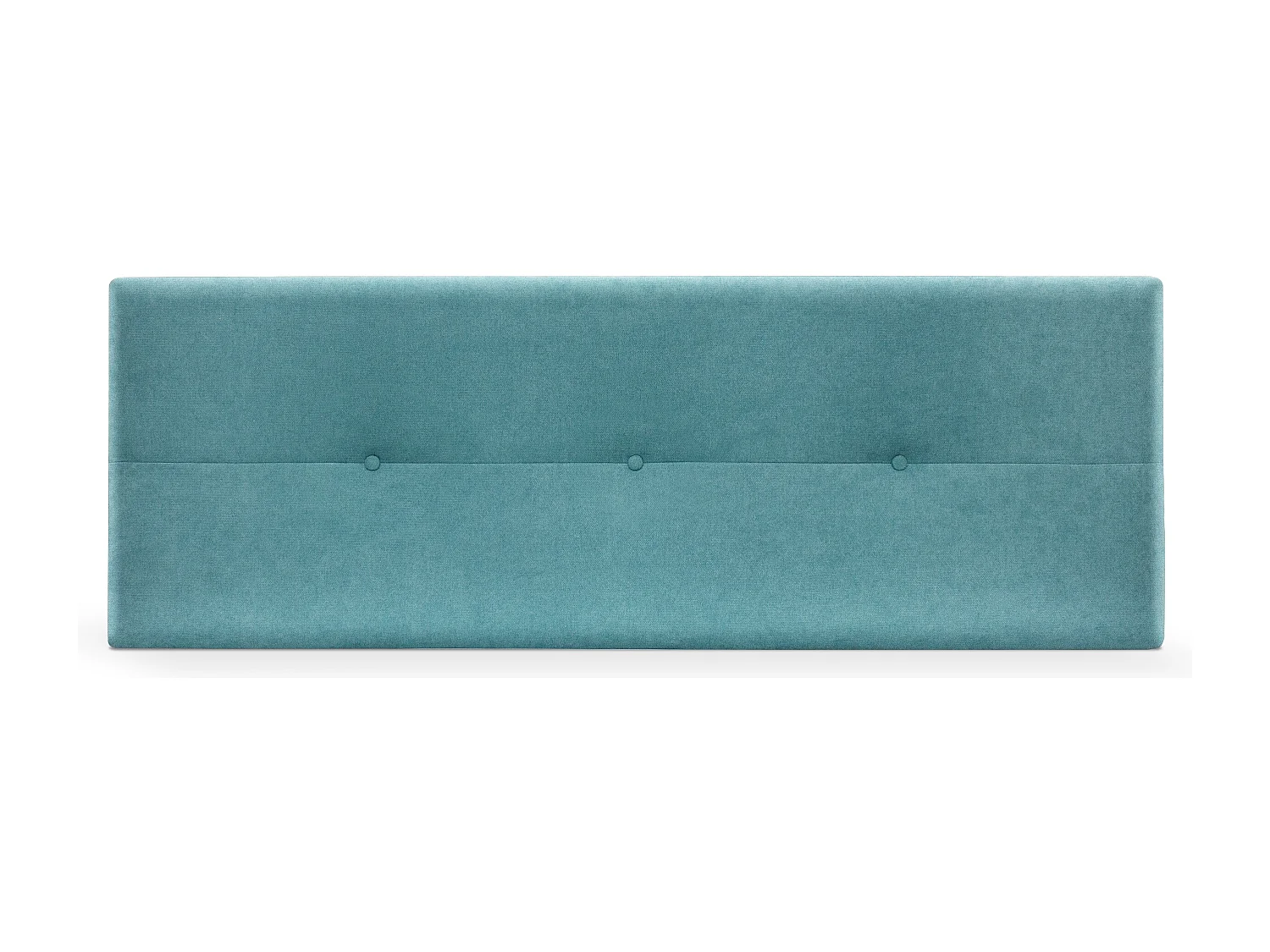 DHOME Hoofdeinde van Aqualine stof met knopen 135x50cm Bedden 120/135 - Turkoois