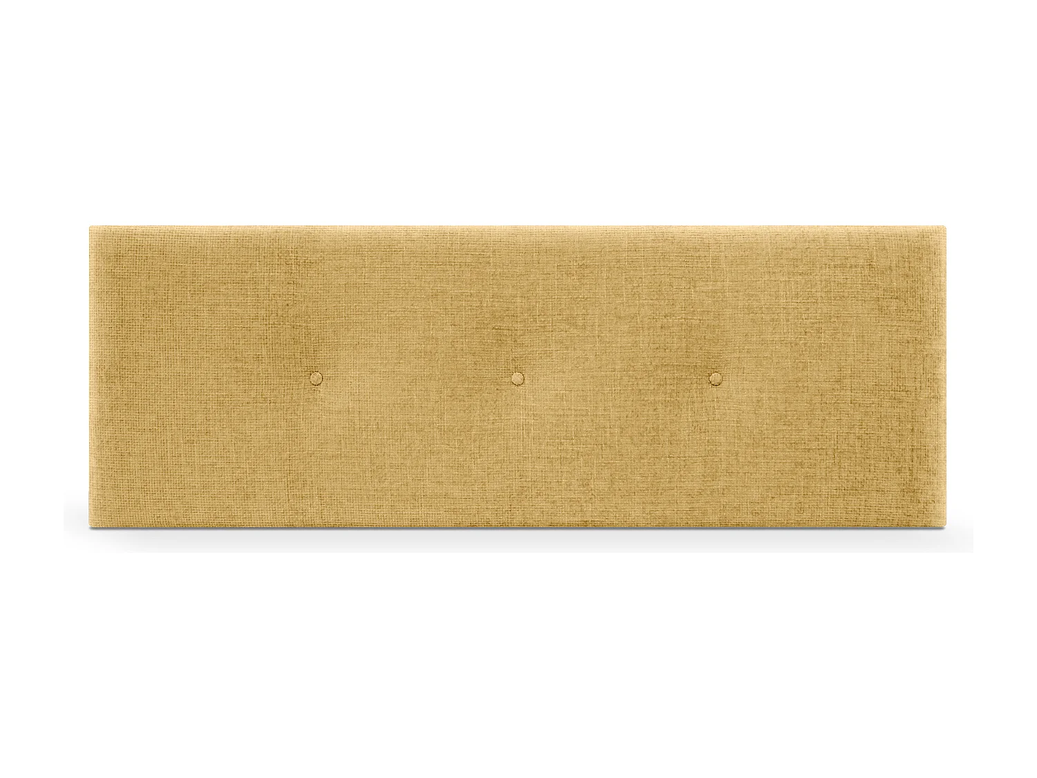 DHOME Hoofdeinde van natuurlijke wol met knopen 145x50cm bedden 120/135 - Mosterd