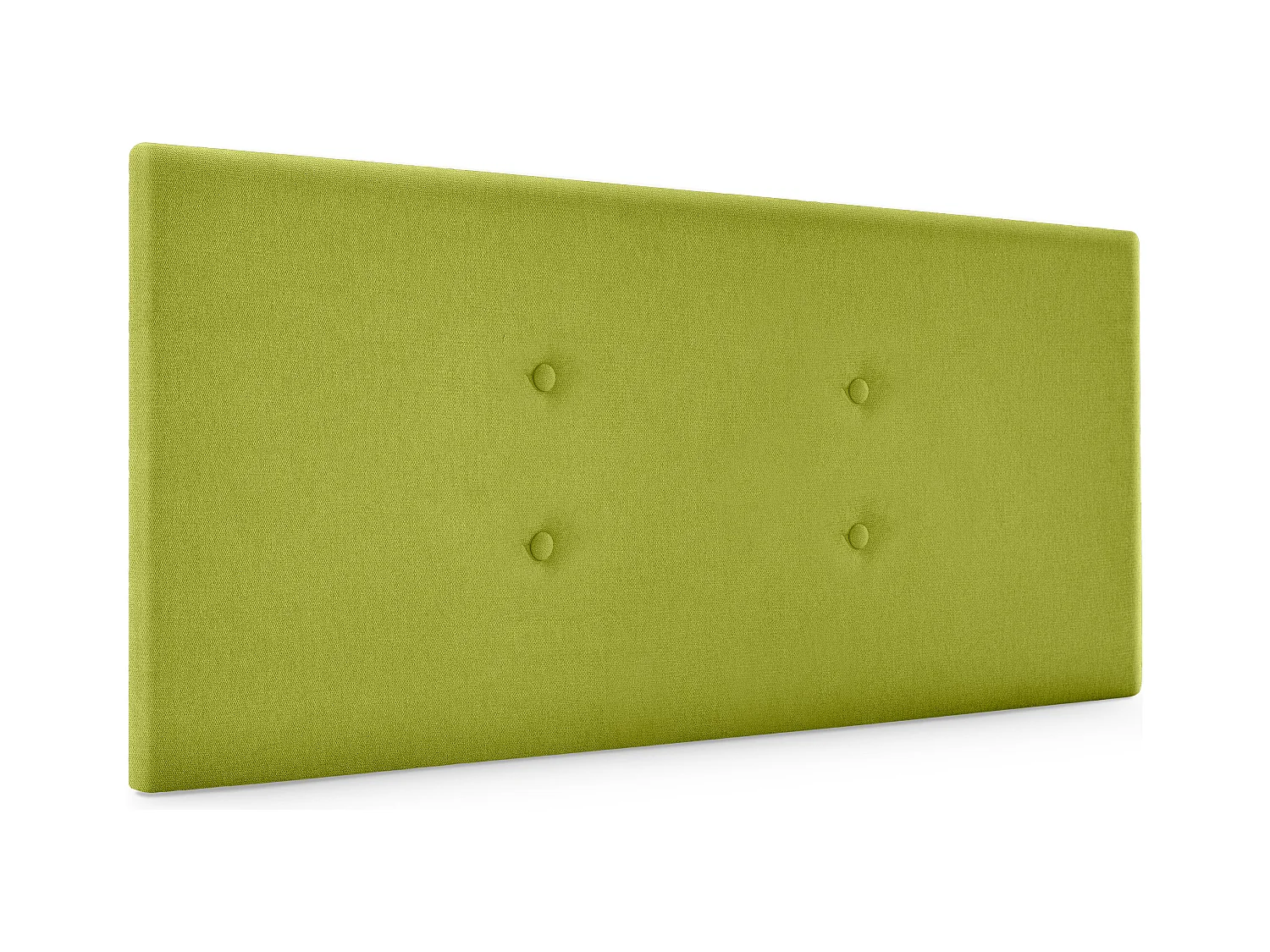 DHOME Tête de lit en tissu Aqualine avec 2 rangées de boutons 90x50cm Lits 80/90 - Pistache
