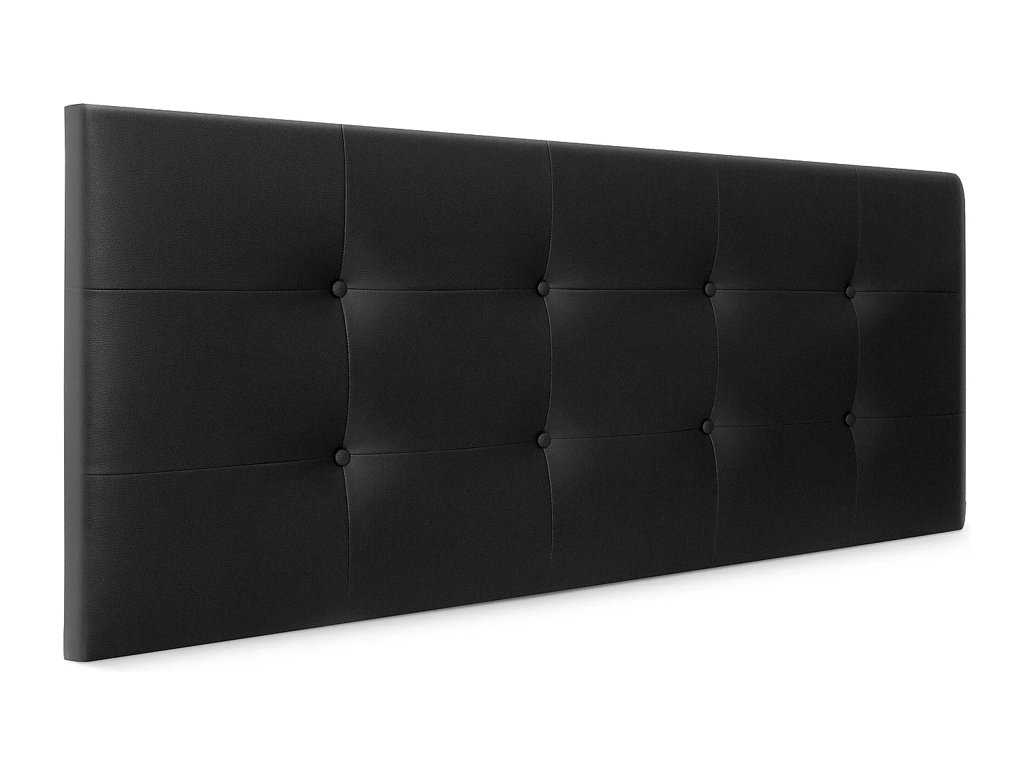 DHOME Getuft kunstleer hoofdeinde 150x60cm bedden 150 - Zwart