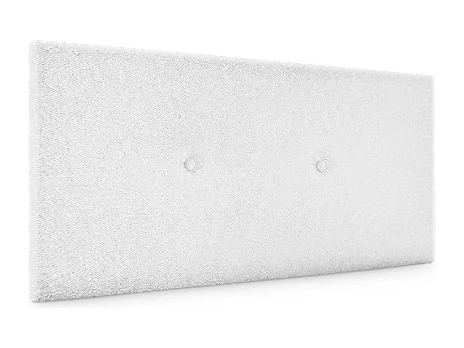 DHOME Tête de lit en tissu uni avec Boutons 105x50cm Lits 105 - Blanc