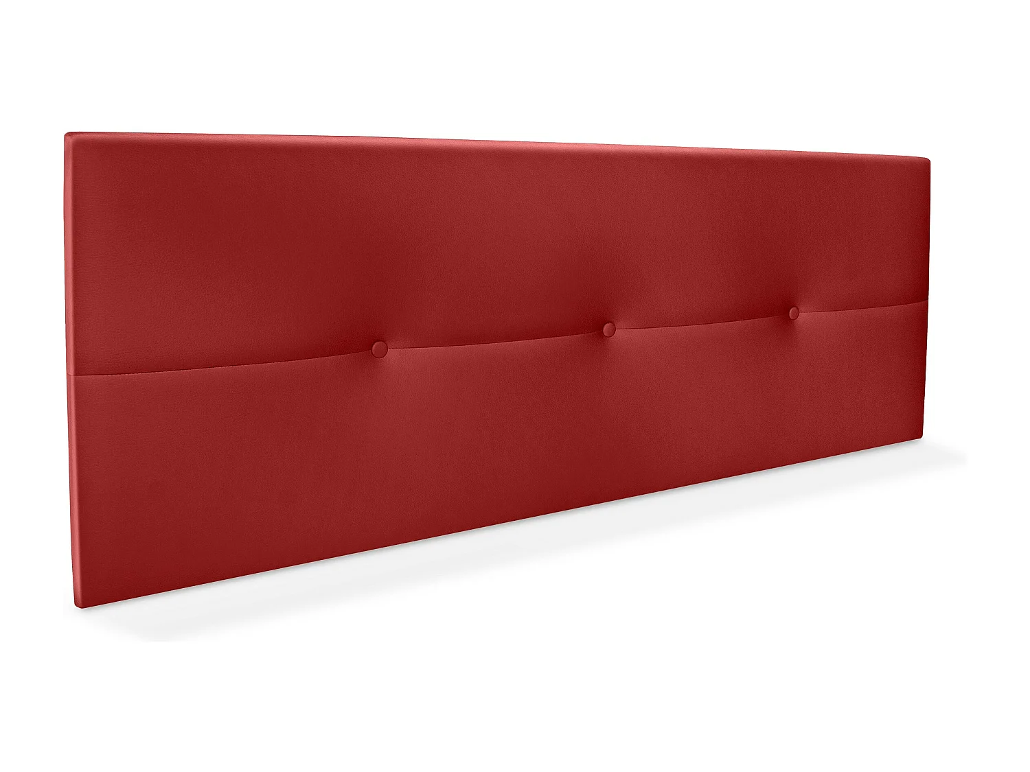DHOME Tête de lit similicuir avec Boutons 135x50cm Lits 120/135 - Rouge