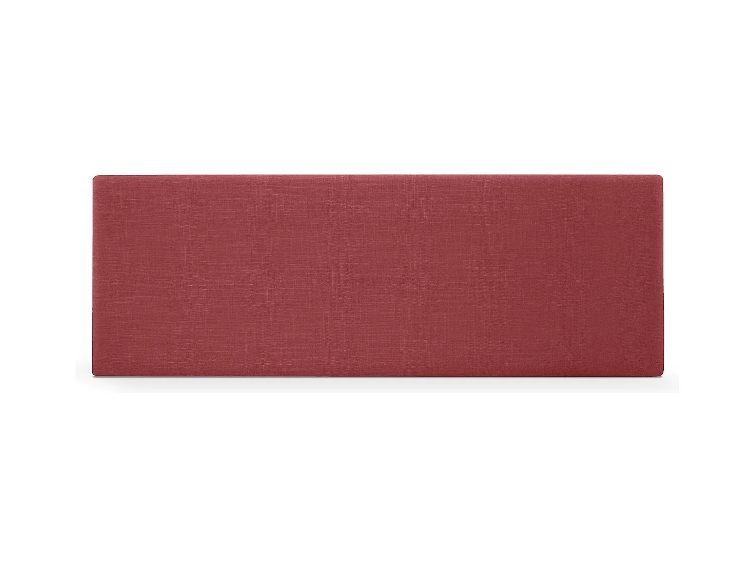DHOME Tête de lit en lin naturel lisse 160x50cm Lits 150/160 - Rouge