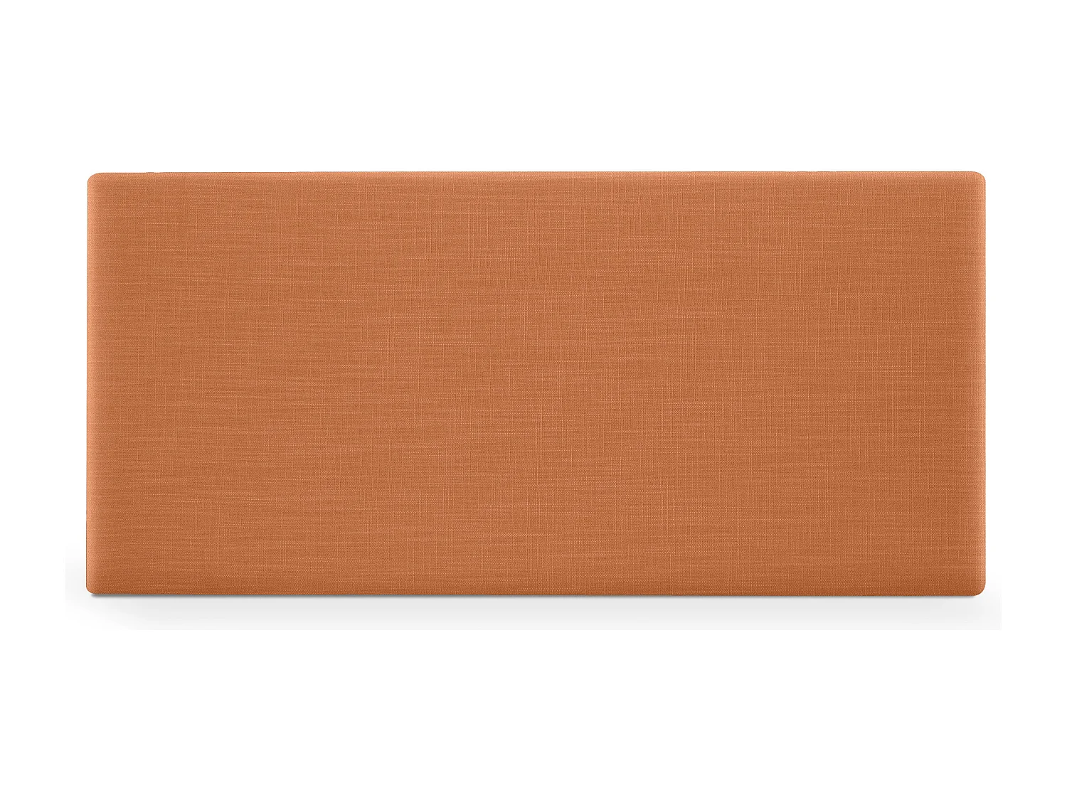 DHOME Schlichtes Kopfteil aus Naturleinen 80x50cm Betten 70/80/90 - Orange
