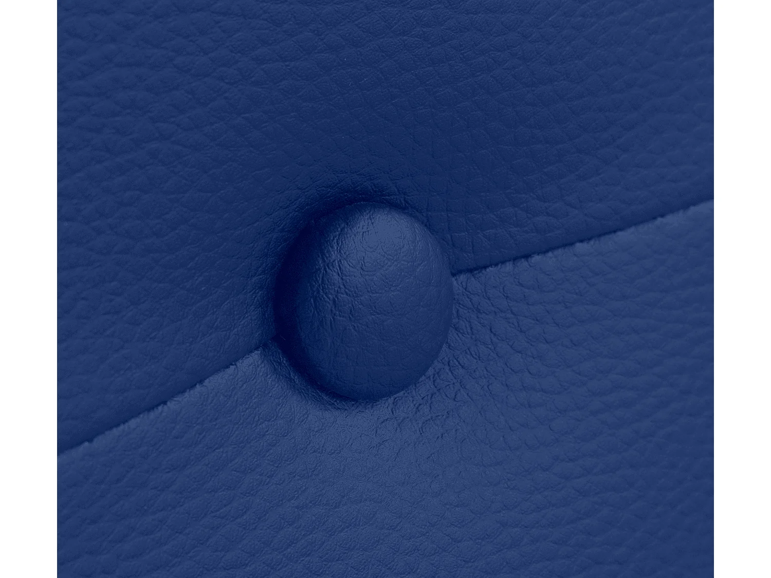 DHOME Cabeceira de  Couro sintético com Botões 90x105cm com Pernas Camas 80/90 - Azul