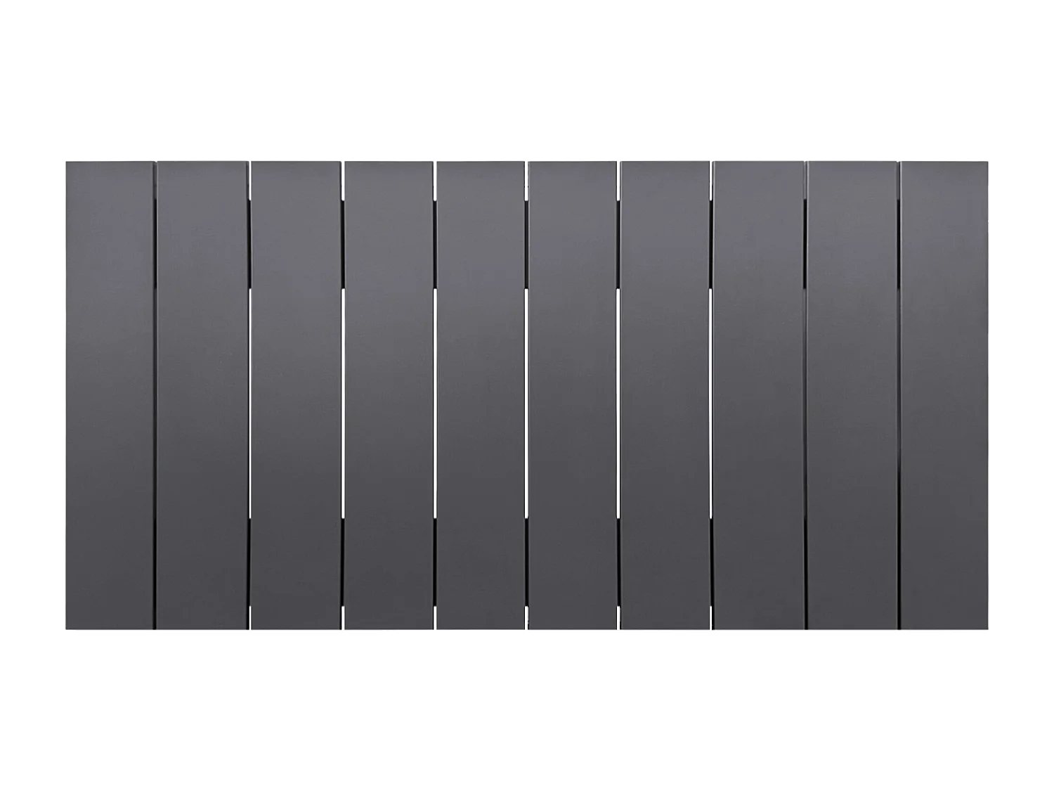 DHOME Recyceltes Holz-Kopfteil MDF Vertikale Palettenform 110x46 Betten 105 - Massiv Grau