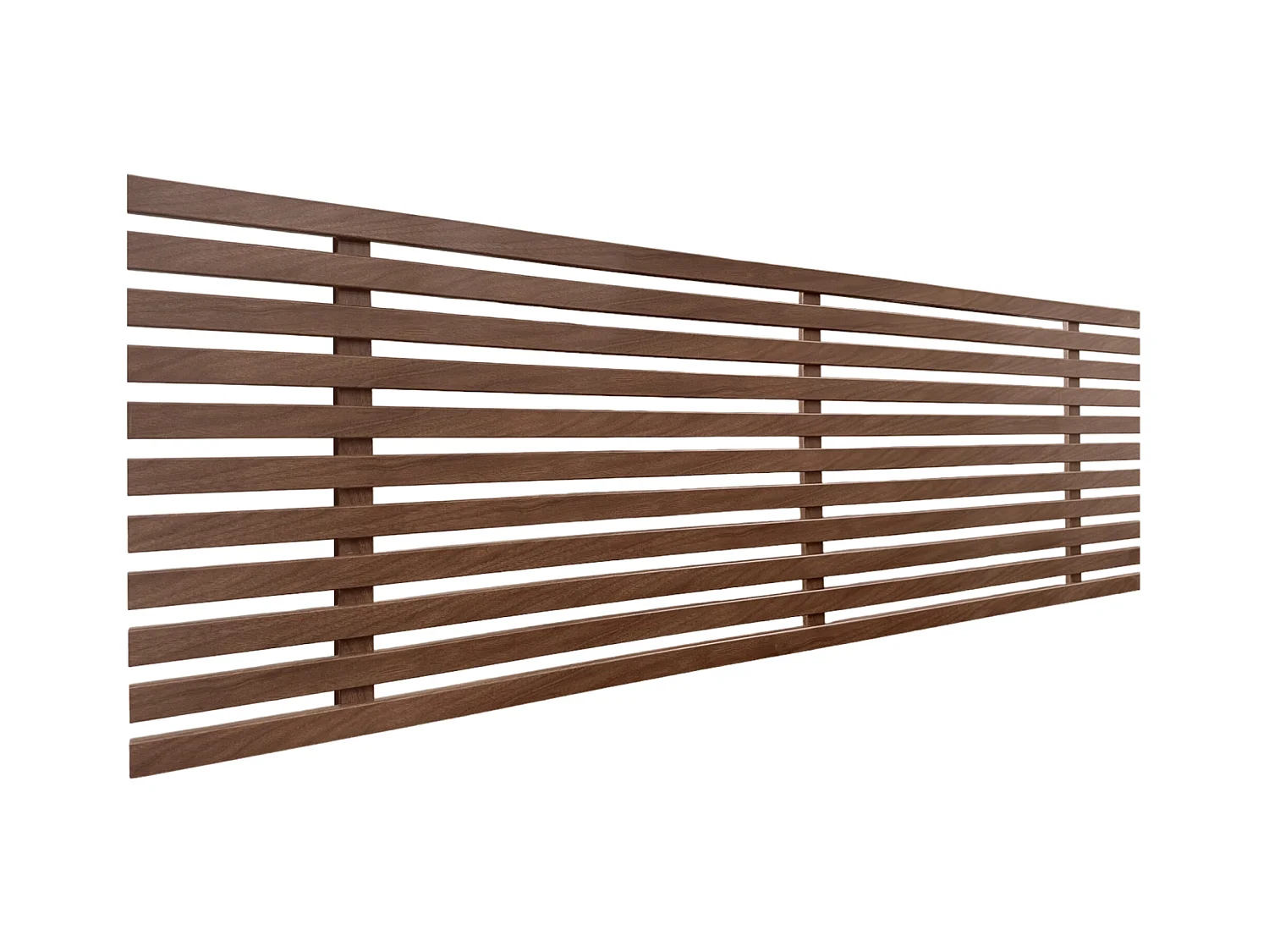DHOME Recyceltes Holz-Kopfteil MDF Japanischer Stil 145x46cm Betten 135/140 - Walnussholz