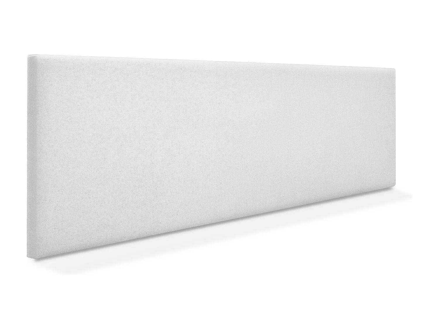 DHOME Stoff-Kopfteil Aqualine Glatt 145x50cm Betten 135/140 - Weiß