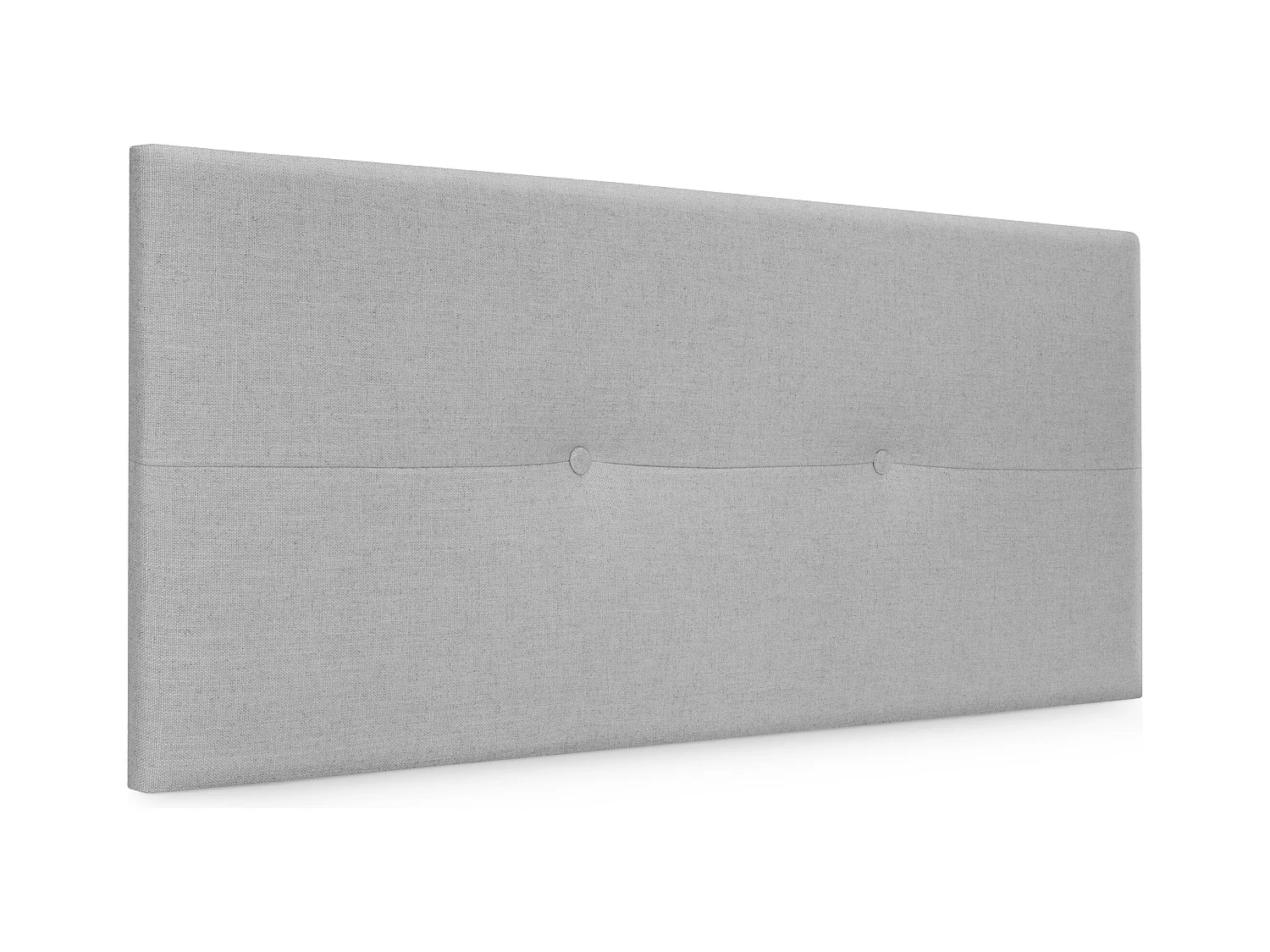 DHOME Tête de lit en lin naturel avec Boutons 95x50cm Lits 90 - Gris clair