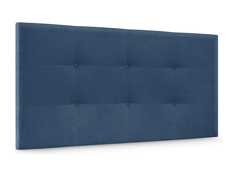 DHOME Tête de lit en Tissu Aqualine Capitonné 105x60cm Lits 105 - Bleu