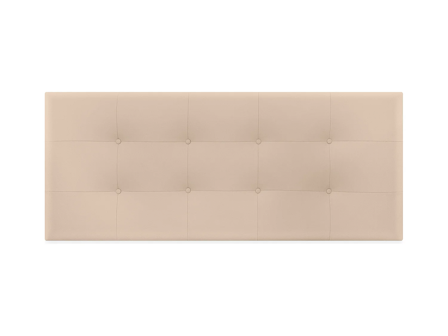 DHOME Tête de lit en Similicuir Capitonné 135x60cm Lits 120/135 - Beige