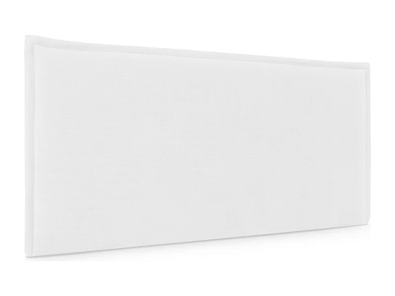 DHOME Tête de lit en lin naturel lisse avec garniture 110x50cm Lits 105 - Blanc