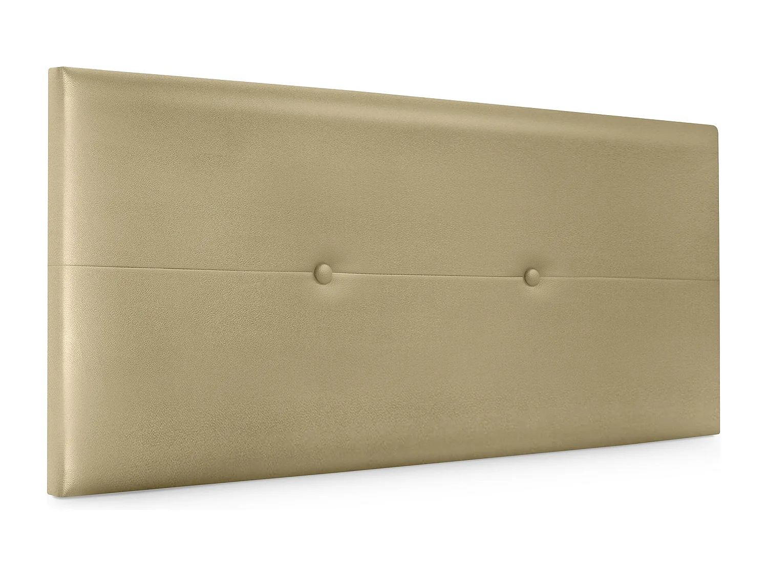 DHOME Testiera in de Similpelle con bottoni 90x50cm Letti 80/90 - Champagne