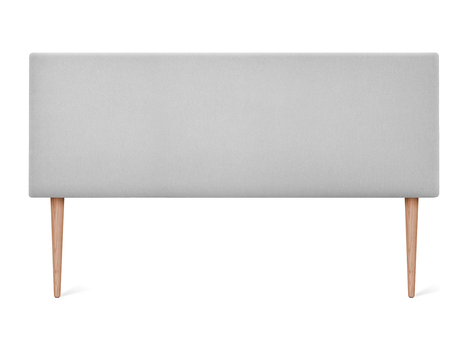 DHOME Testiera in de Tessuto Aqualine Liscio 150x105cm Con le gambe Letti 150 - Grigio Perla