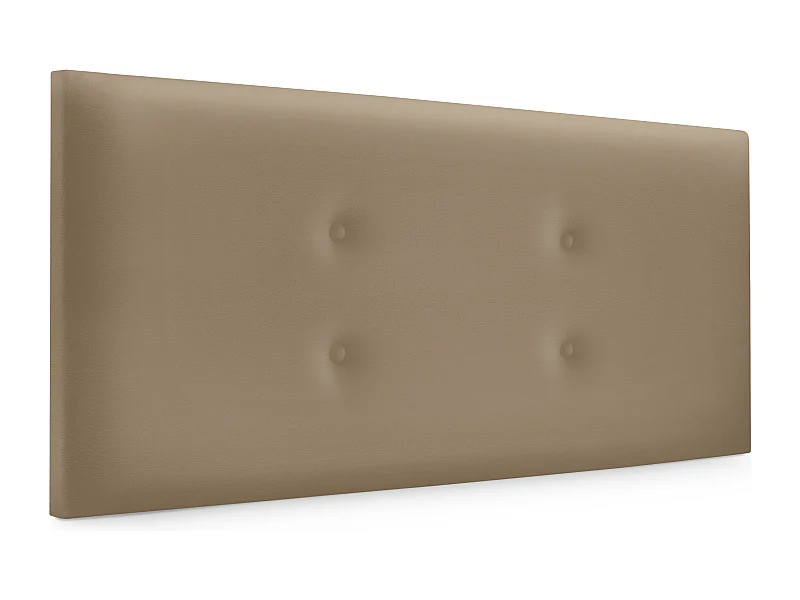 DHOME Kunstleer hoofdeinde met 2 rijen knopen 110x50cm bedden 105 - lichtbruin