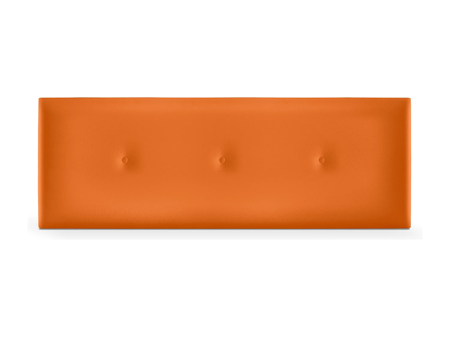 DHOME Glad kunstleer hoofdeinde met knopen 160x50cm voor 150/160 bedden - Oranje