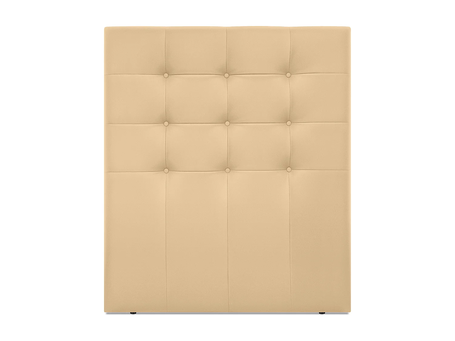 DHOME Cabeceira de  Couro sintético Capitoné Até o chão 105x120cm Camas 105 - Baunilha