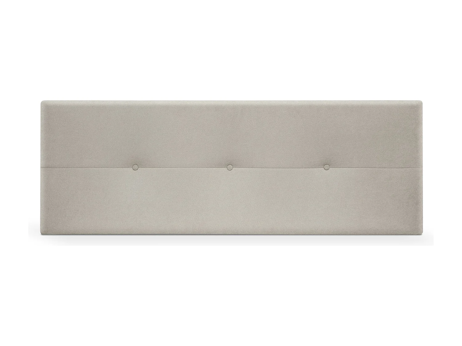 DHOME Hoofdeinde van Aqualine stof met knopen 145x50cm Bedden 135/140 - Beige