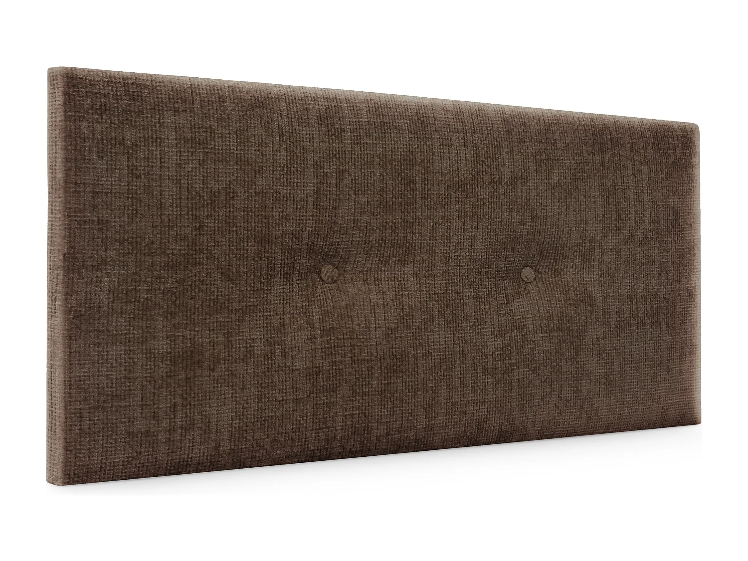 DHOME Tête de lit en laine naturelle avec Boutons 110x50cm Lits 105 - Marron