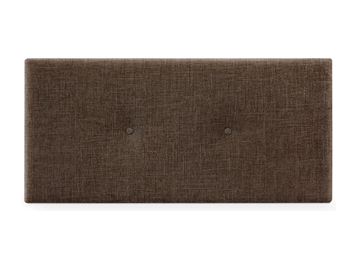 DHOME Tête de lit en laine naturelle avec Boutons 110x50cm Lits 105 - Marron