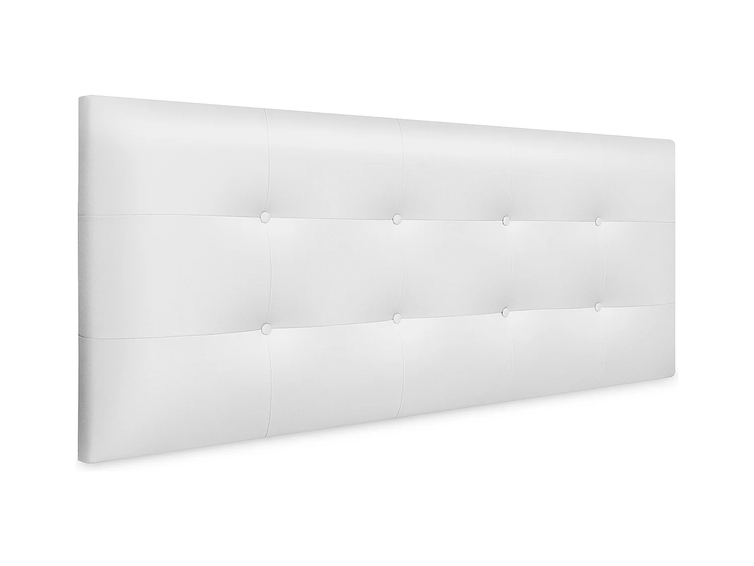 DHOME Tête de Lit en Similicuir Capitonnée 150x60cm Lit 150 - Blanc