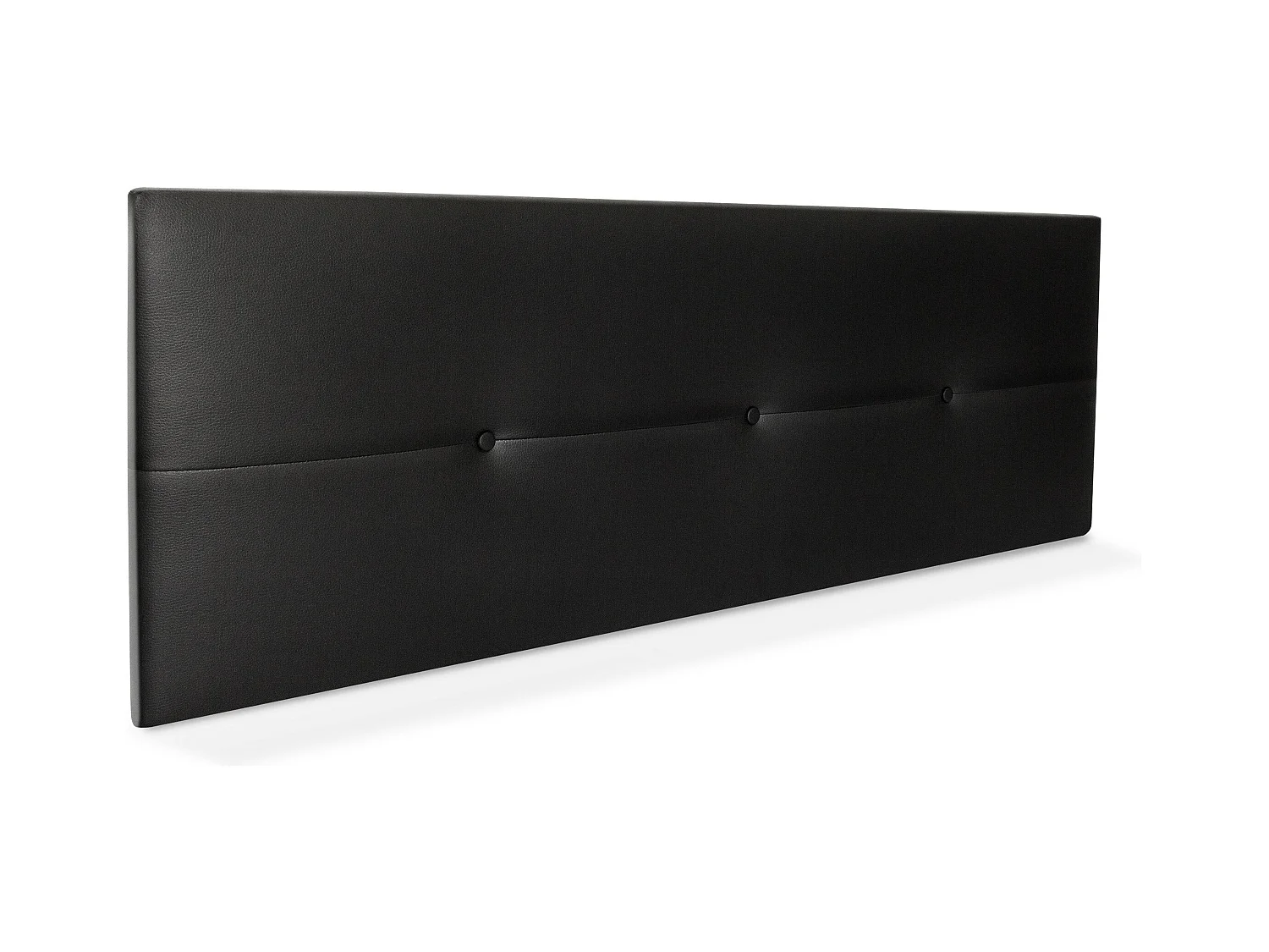 DHOME kunstleer hoofdeinde met knopen 135x50cm voor 120/135 bedden - zwart