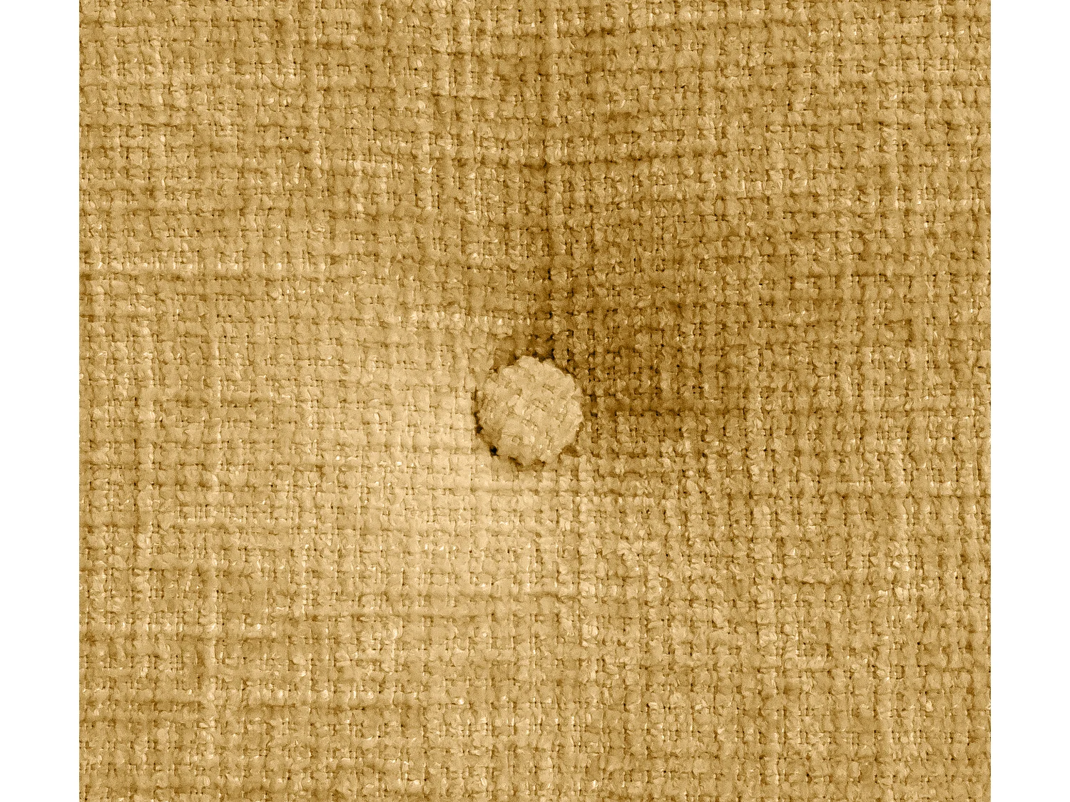 DHOME Tête de lit en laine naturelle avec Boutons 95x50cm Lits 90 - Moutarde