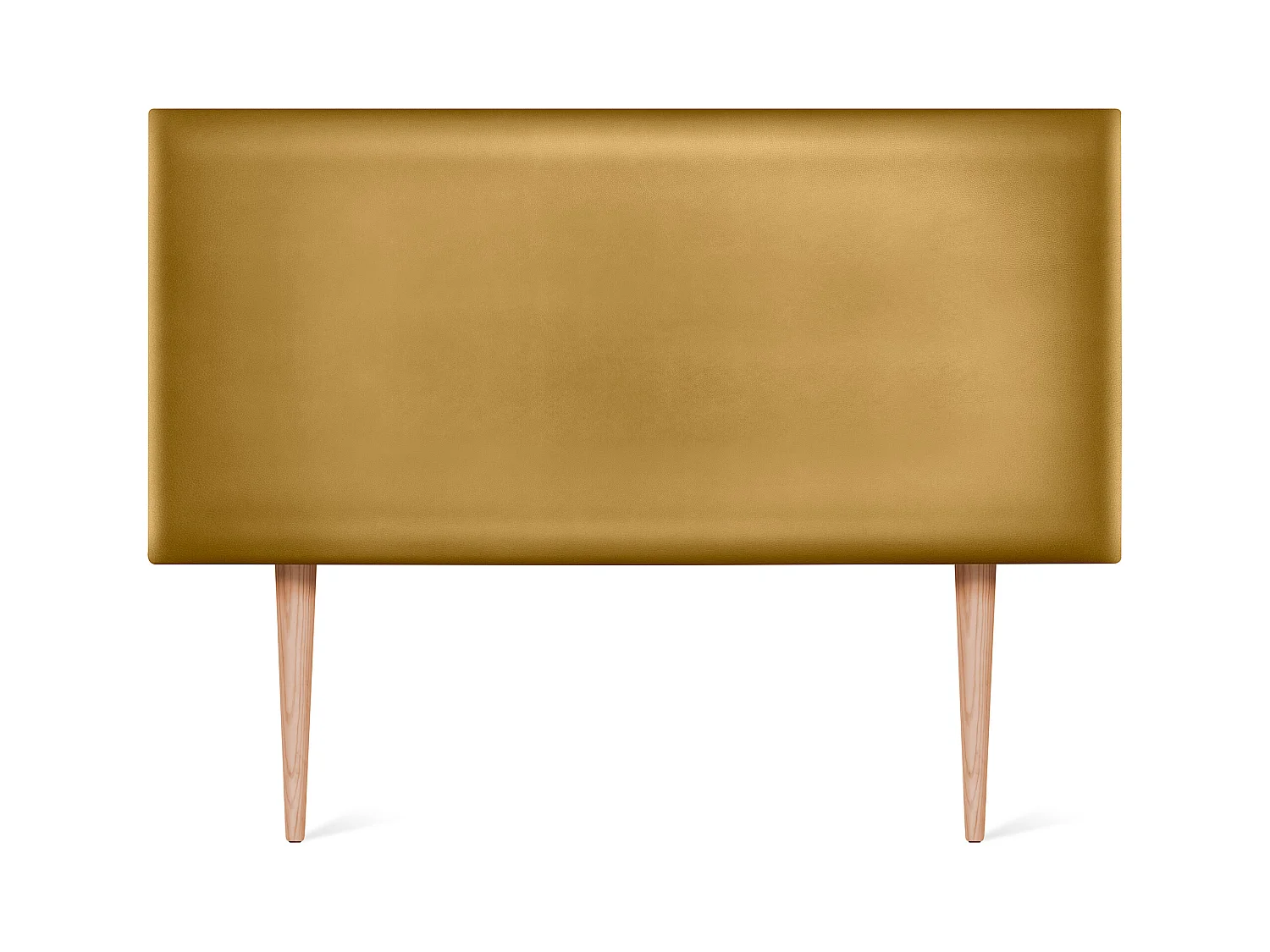 DHOME Tête de lit simili cuir lisse 110x105cm avec pieds Lits 105 - Doré