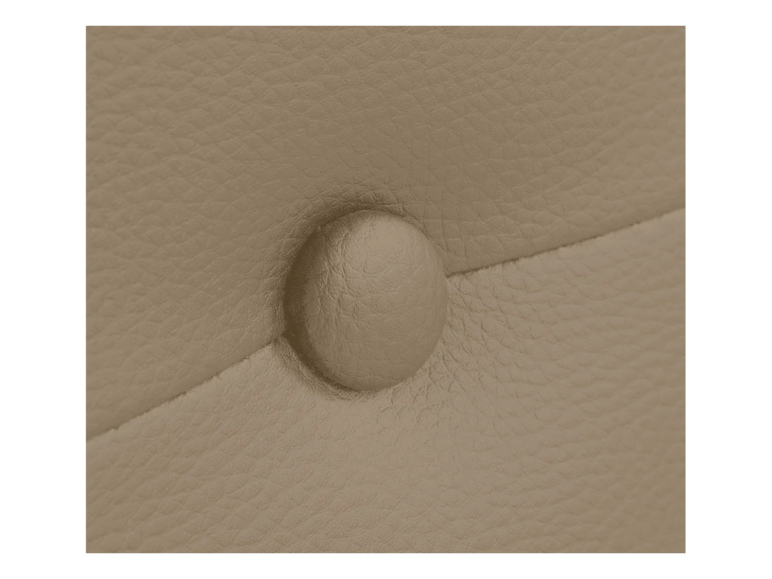 DHOME Tête de lit similicuir avec Boutons 105x105cm avec pieds Lits 105 - Marron Clair