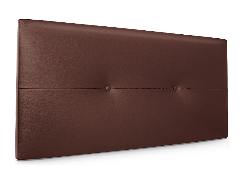 DHOME Tête de lit similicuir avec Boutons 90x50cm Lits 80/90 - Chocolat