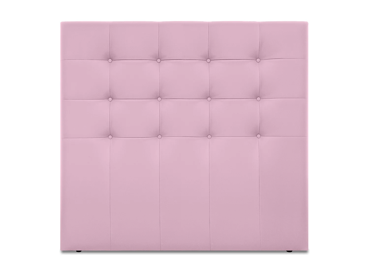 DHOME Cabeceira de  Couro sintético Capitoné Até o chão 135x120cm Camas 120/135 - Rosa
