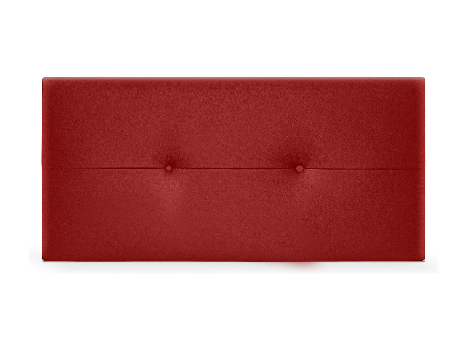 DHOME Kopfteil aus Kunstleder mit Knöpfen 95x50cm Betten 90 - Rot