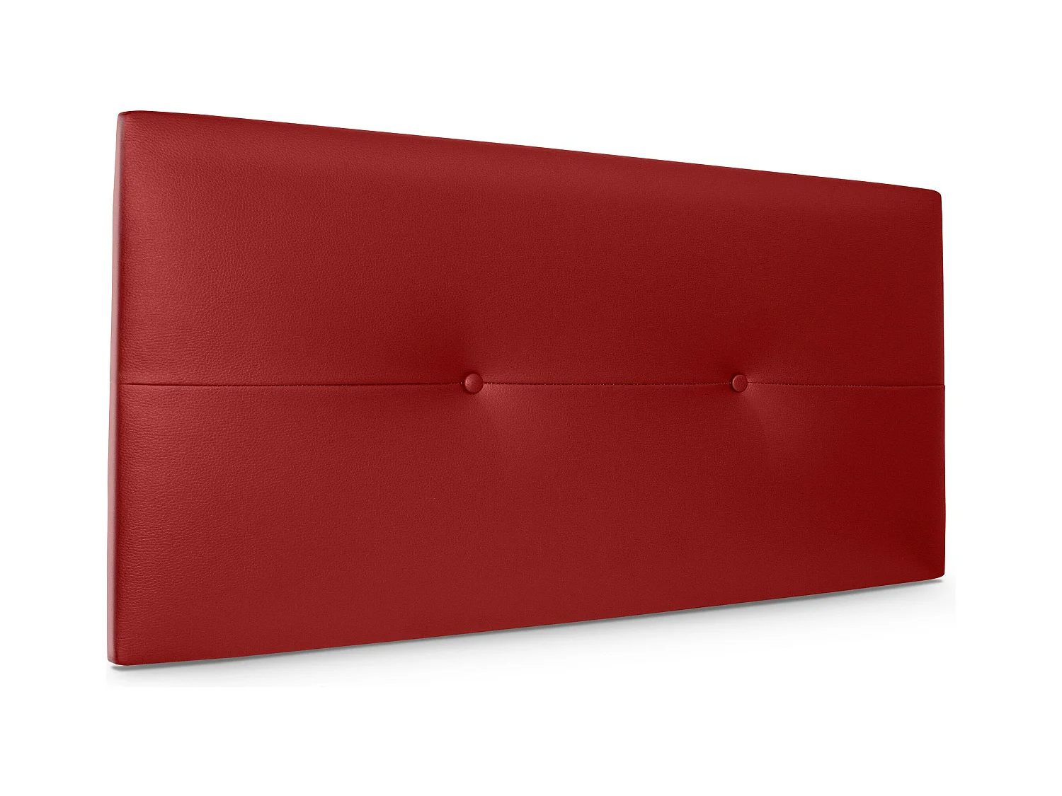 DHOME Tête de lit similicuir avec Boutons 95x50cm Lits 90 - Rouge