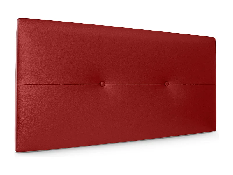 DHOME kunstleer hoofdeinde met knopen 95x50cm bedden 90 - rood