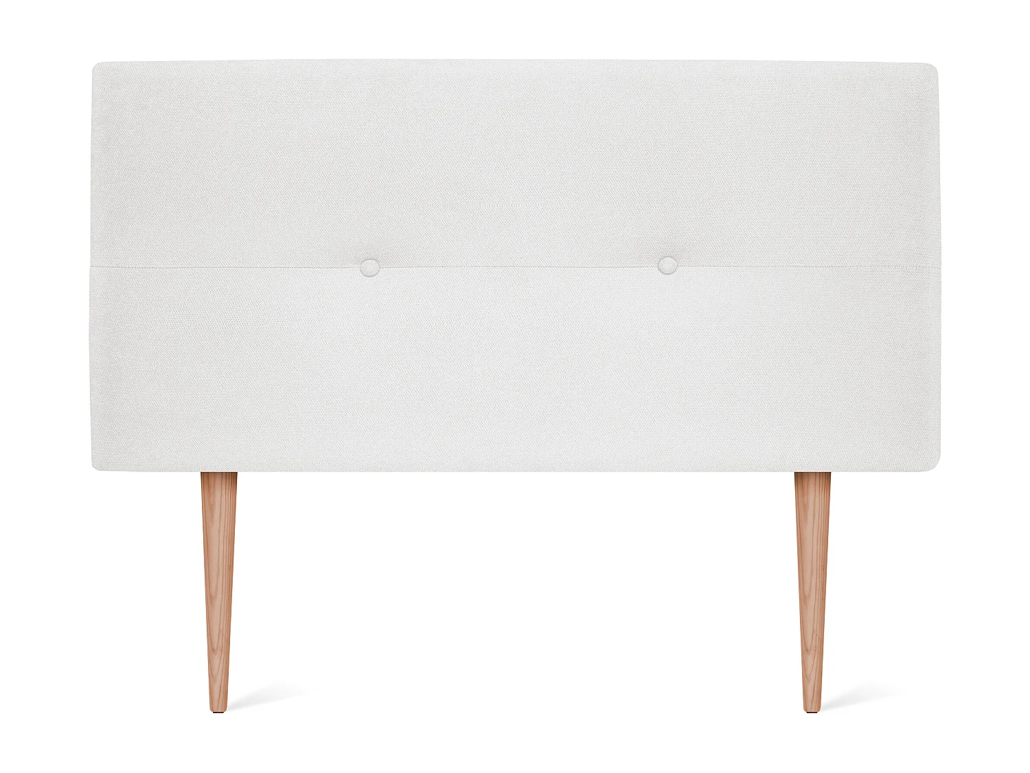 DHOME Aqualine Kopfteil aus Stoff mit Knöpfen 110x105cm Mit Beinen Betten 105 - Weiß