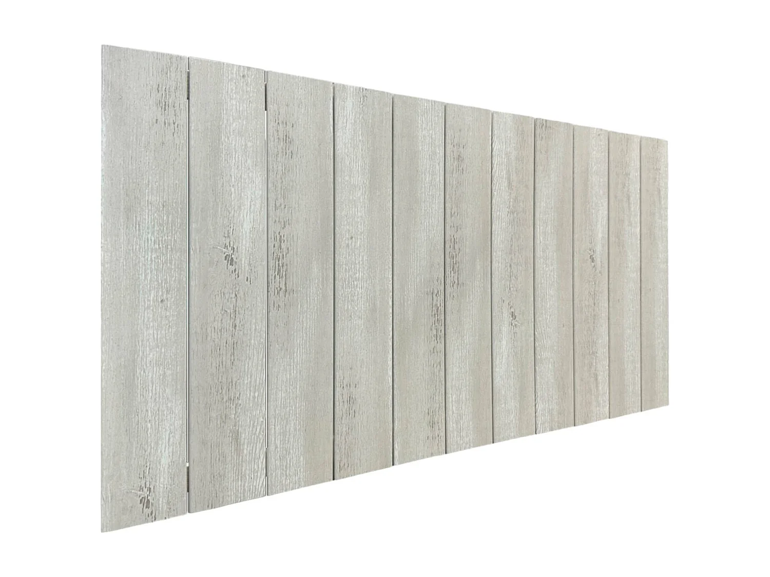 DHOME Testata in Legno riciclato MDF Stile Pallet Verticale 110x46 Letti 105 - Legno Bianco