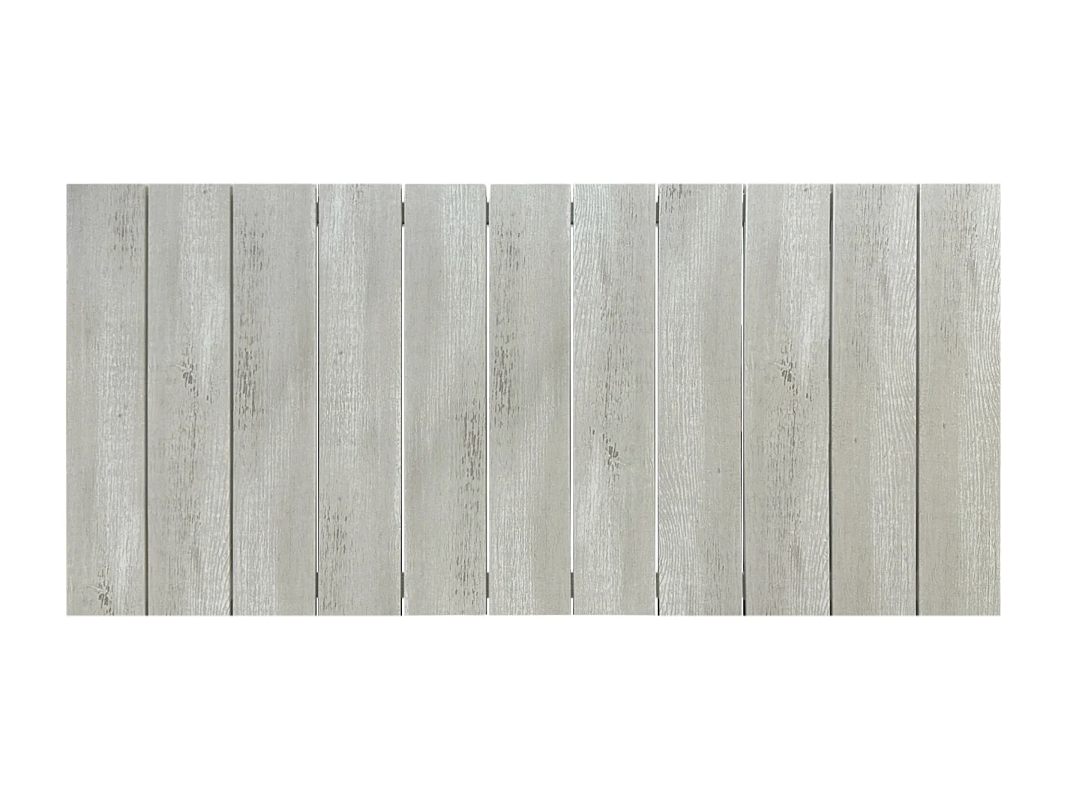 DHOME Cabeceira de Madeira reciclada em MDF Estilo Palete Vertical  110x46 Camas 105 - Madeira Branca