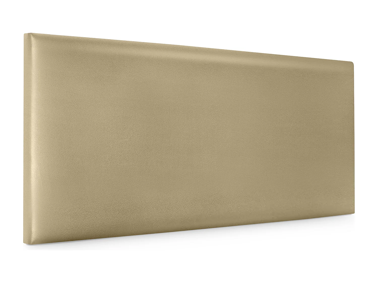 DHOME Cabeceira de  Couro sintético Liso 110x50cm Camas 105 - Champanhe