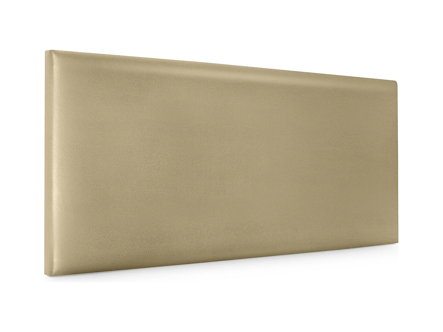 DHOME Tête de lit simili cuir lisse 110x50cm Lits 105 - Champagne