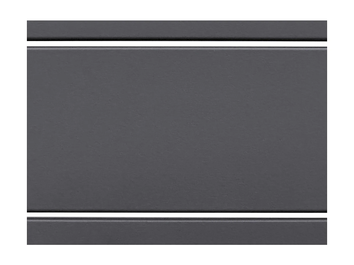 DHOME Gerecycled DM houten hoofdeinde horizontale palletstijl 150x46cm bedden 150 - effen grijs