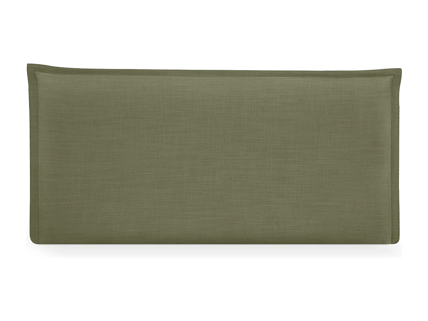 DHOME Tête de lit en lin naturel lisse avec garniture 110x50cm Lits 105 - Vert