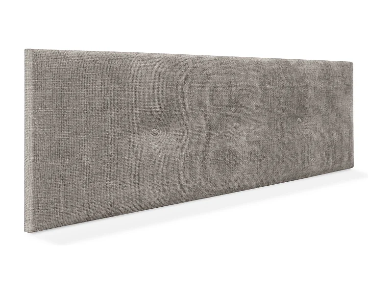 DHOME Tête de lit en laine naturelle avec Boutons 160x50cm Lits 150/160 - Gris