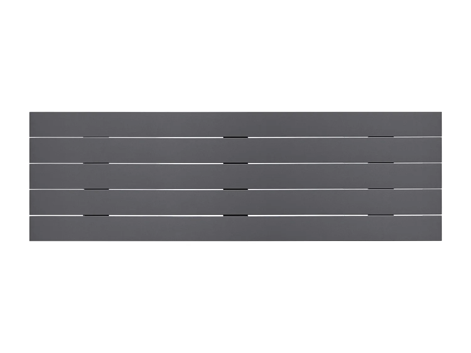 DHOME Testata in Legno riciclato MDF Stile Pallet Orizzontale 135x46cm Letti 120/135 - Grigio Solido