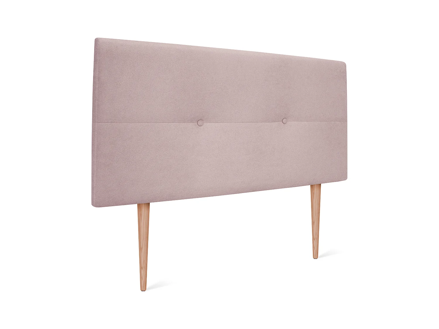 DHOME Tête de lit en tissu Aqualine avec Boutons 110x105cm avec pieds Lits 105 - Saumon