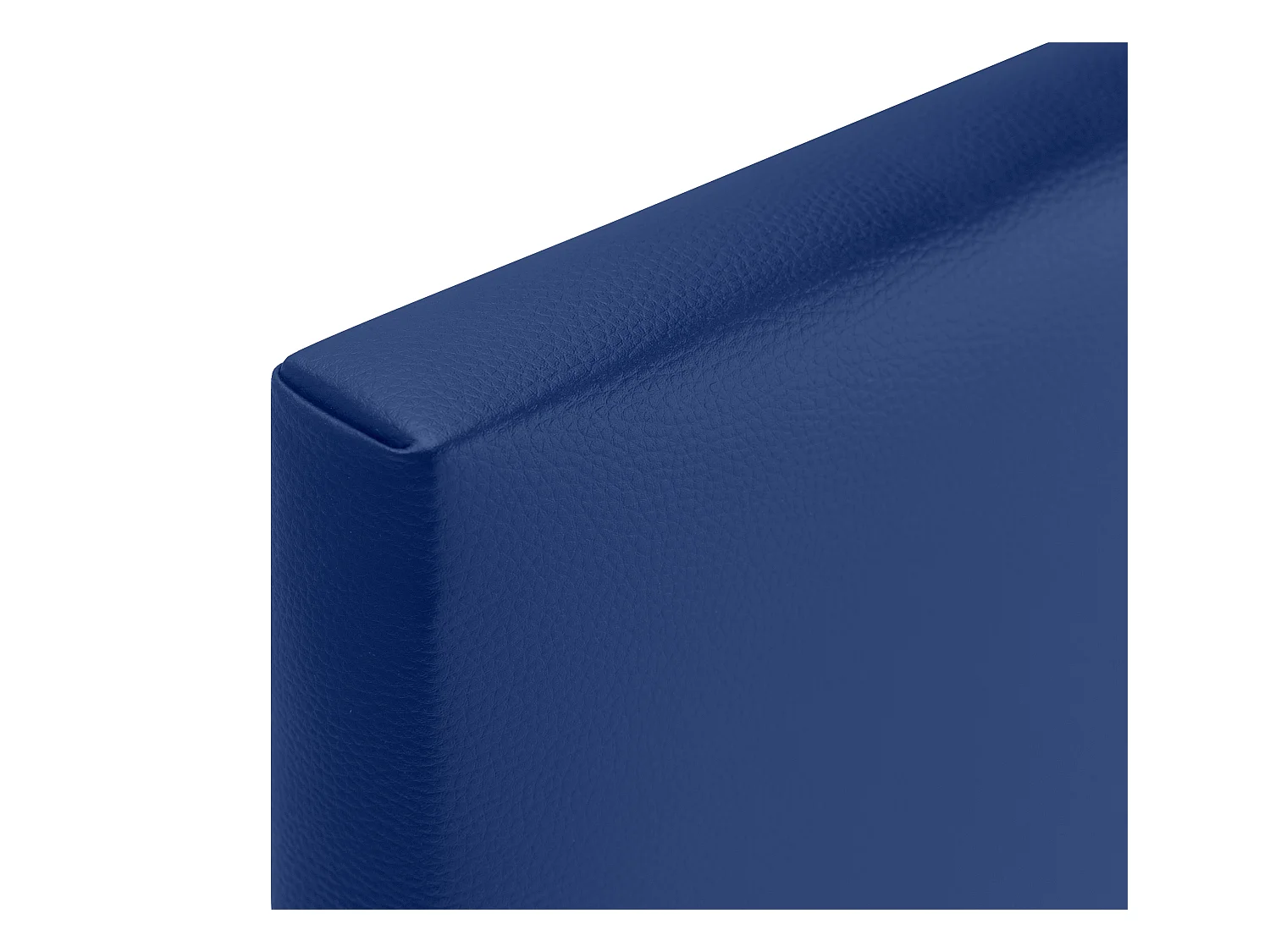 DHOME Glad kunstleer hoofdeinde 160x50cm voor 150/160 bedden - Blauw